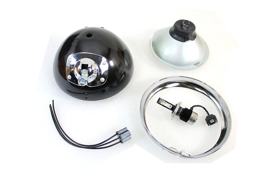 7 12 Volt LED Headlamp Black