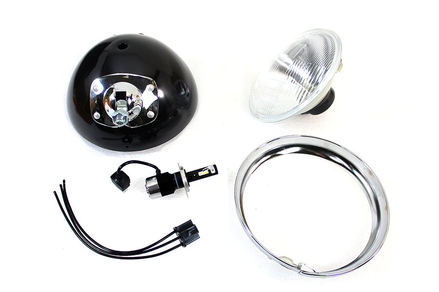 7 12 Volt LED Headlamp Black