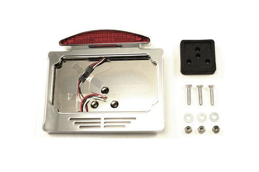 Chrome Billet Fender Mount LED Tail Lamp Slice Type