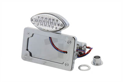 Chrome Horizontal Style Tail Lamp Assembly with Clear Lens