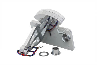 Chrome Horizontal Style Tail Lamp Assembly with Clear Lens