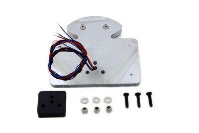 Chrome Billet Fender Mount LED Tail Lamp with Clear Lens