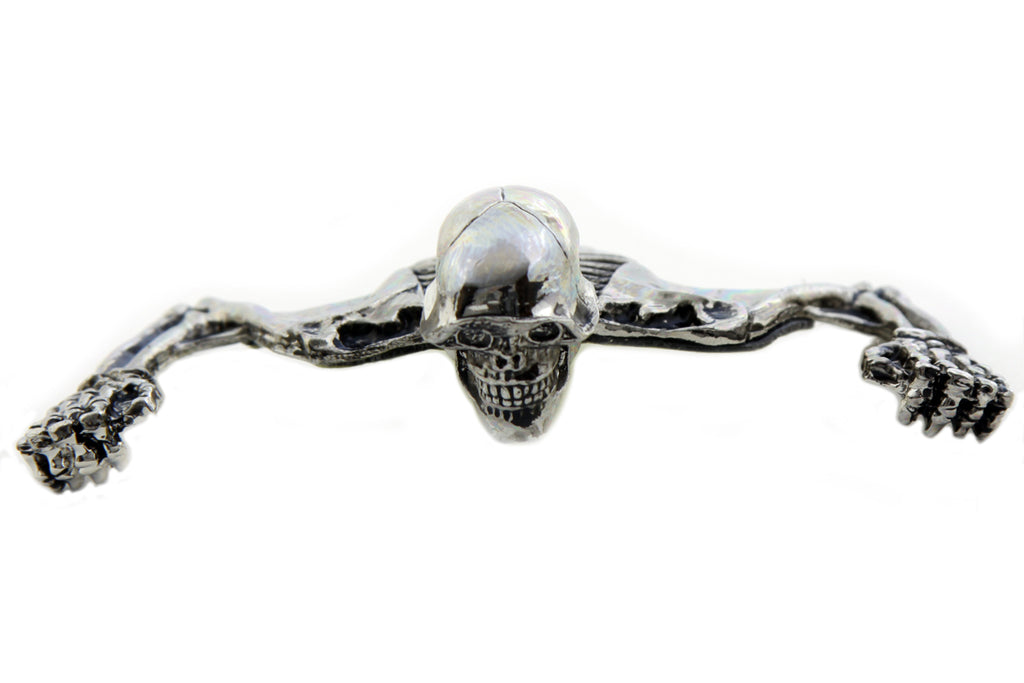 7 Headlamp Visor Ornament Skull Type Chrome