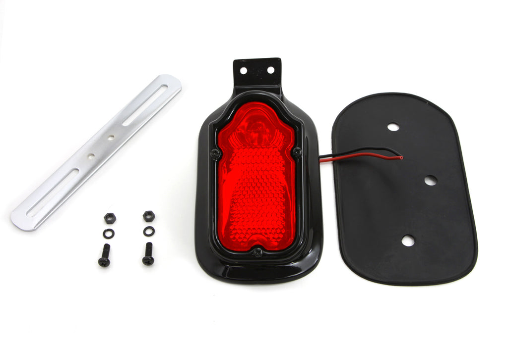 Black Tombstone Style Tail Lamp Assembly