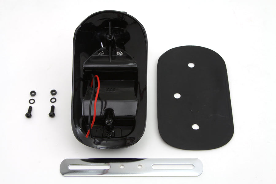 Black Tombstone Style Tail Lamp Assembly