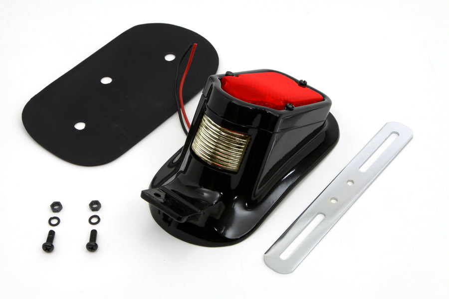 Black Tombstone Style Tail Lamp Assembly