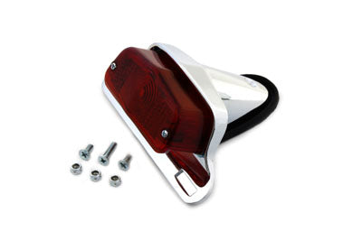 Chrome Sport Tail Lamp Assembly Large Lucas Style