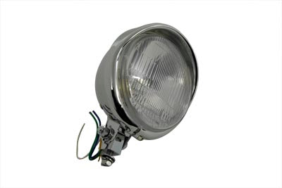 5-3/4 Round Headlamp with Visor