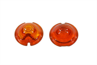 Replica Marker Lamp Lens Glass Bullet Style Amber