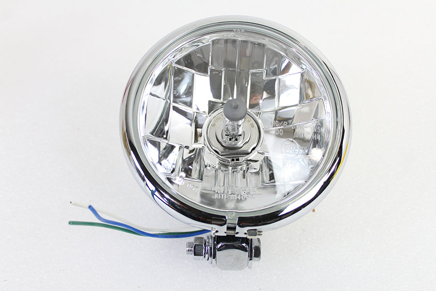 5-3/4 Round Headlamp Faceted Style