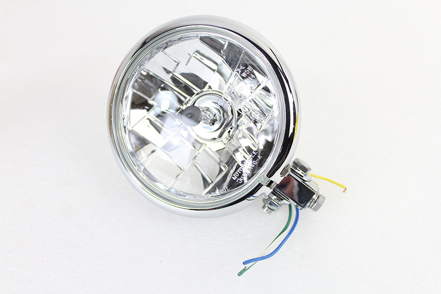 5-3/4 Round Headlamp Faceted Style