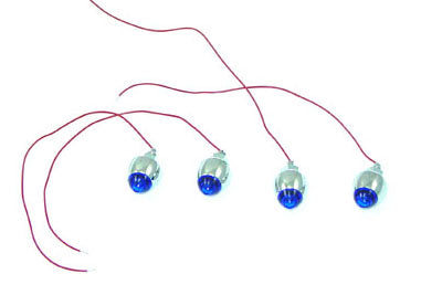 Bullet Style Krommet Marker Lamp Stud Blue