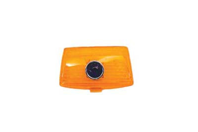 Amber Front Fender Tip Lens with Blue Dot