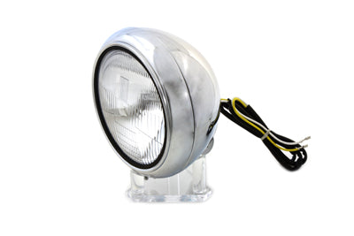7 Headlamp Assembly H-4 Type Chrome