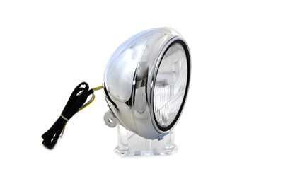 7 Headlamp Assembly H-4 Type Chrome