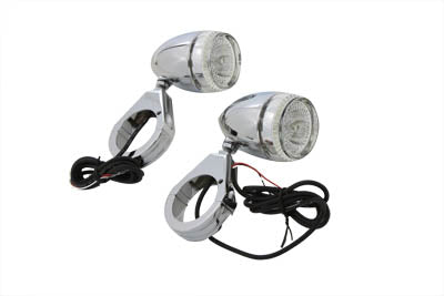 Bullet Turn Signal Set with 49mm Clamps
