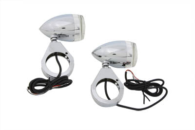 Bullet Turn Signal Set with 49mm Clamps