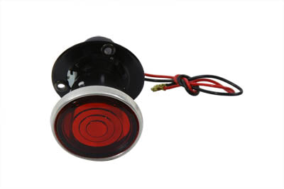 Black 2 Round Tail Lamp with Bulb