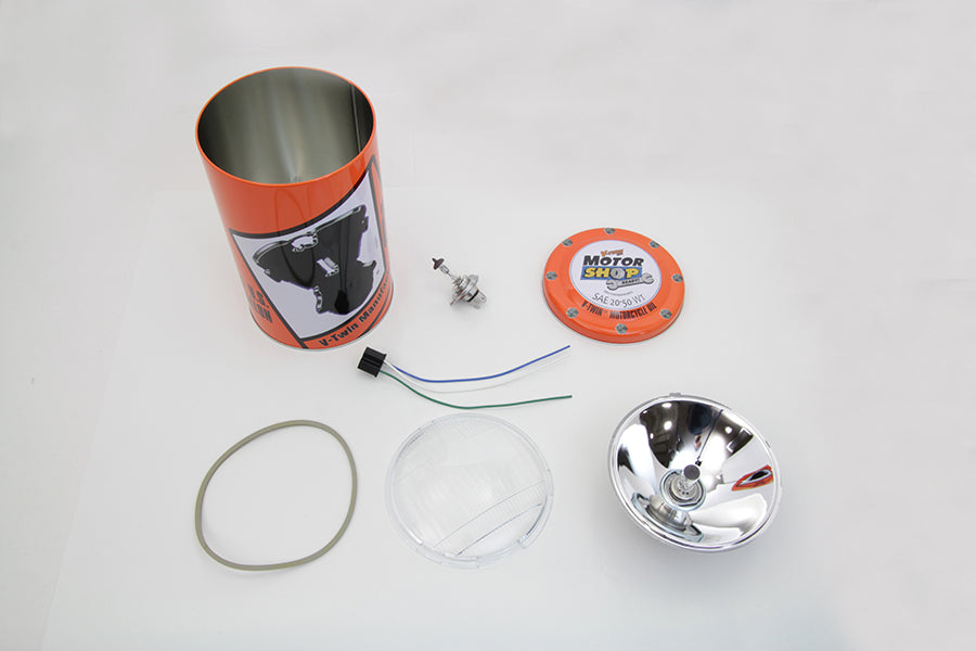 Retro Spring Fork Headlamp H-4 Bulb Kit