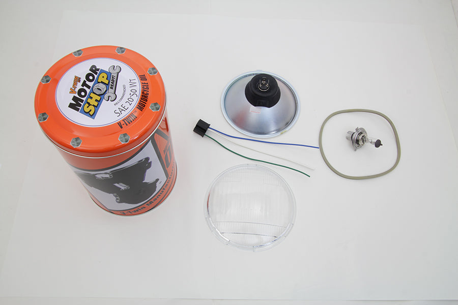 Retro Spring Fork Headlamp H-4 Bulb Kit