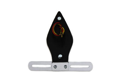 Chrome Tear Drop LED Tail Lamp Assembly with Red Lens