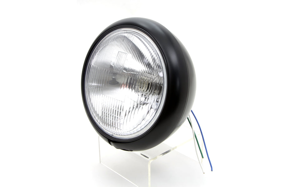 7 Headlamp Assembly H-4 Type Black