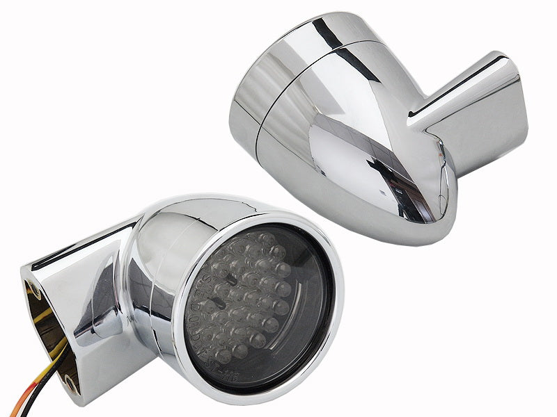 Chrome Revox Bullet Style LED Rear Turn Signal Set