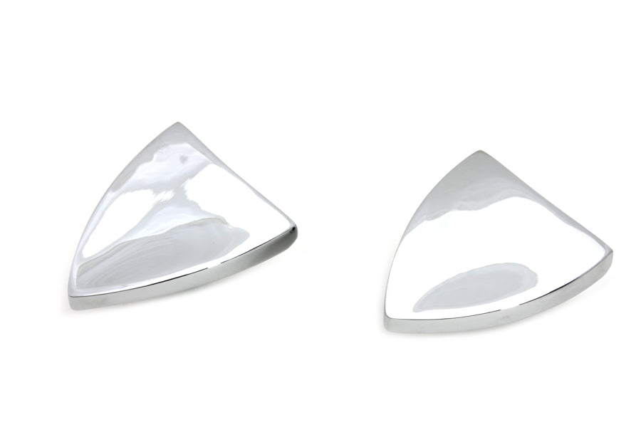 Chrome Mirror Block Off Plate Set