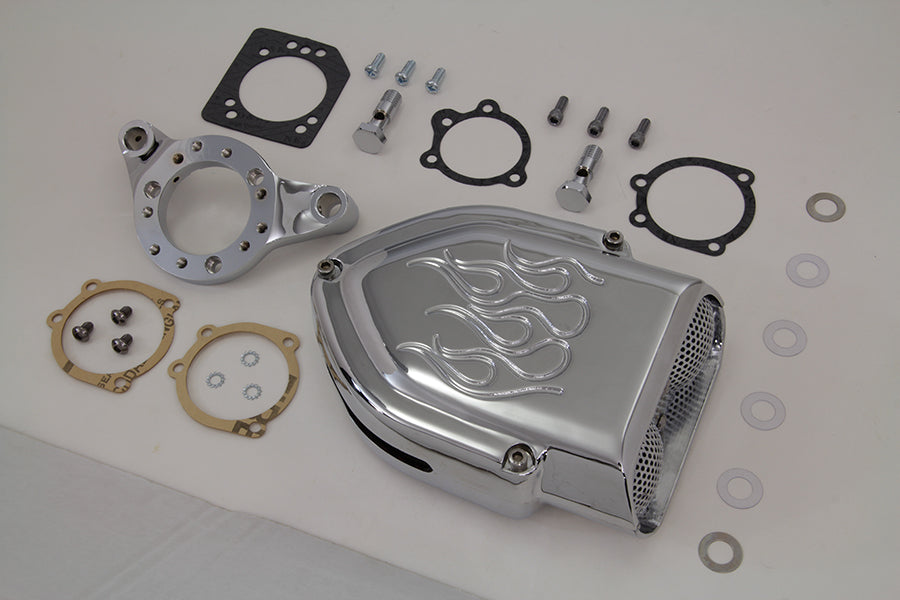 Chrome Wyatt Gatling Air Cleaner Kit