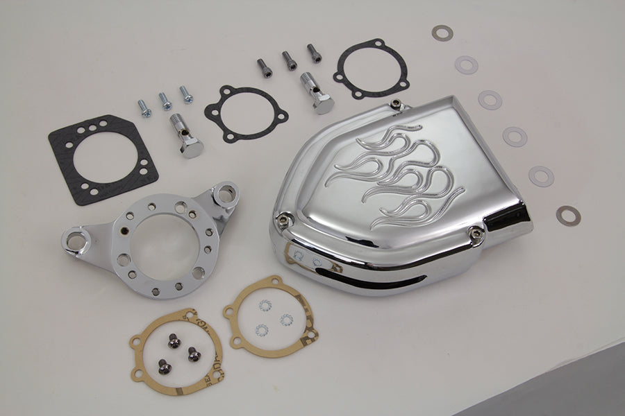 Chrome Wyatt Gatling Air Cleaner Kit