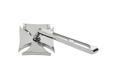 Chrome Maltese Mirror with Billet Girder Stem