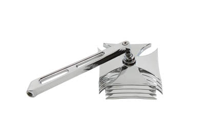 Chrome Maltese Mirror with Billet Girder Stem
