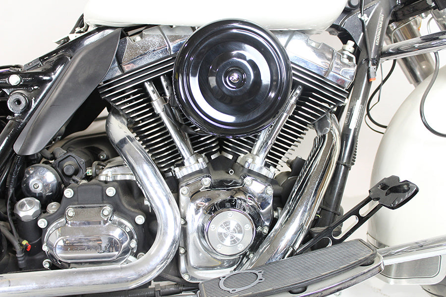 8 Round Air Cleaner Kit Black