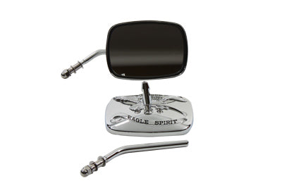 Eagle Spirit Mirror Set with Stock Stems Chrome