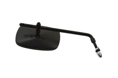 Black Replica Swivel Mirror with Long Stem