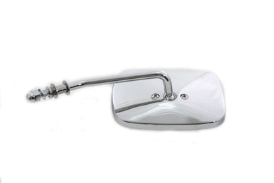 Chrome Replica Swivel Mirror with Short Billet Stem