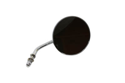 Round Flame Mirror Chrome