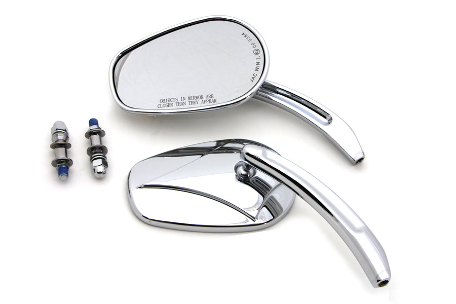 Rectangle Mirror Set with Curved Stems