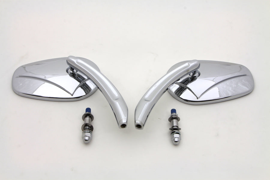 Rectangle Mirror Set with Curved Stems