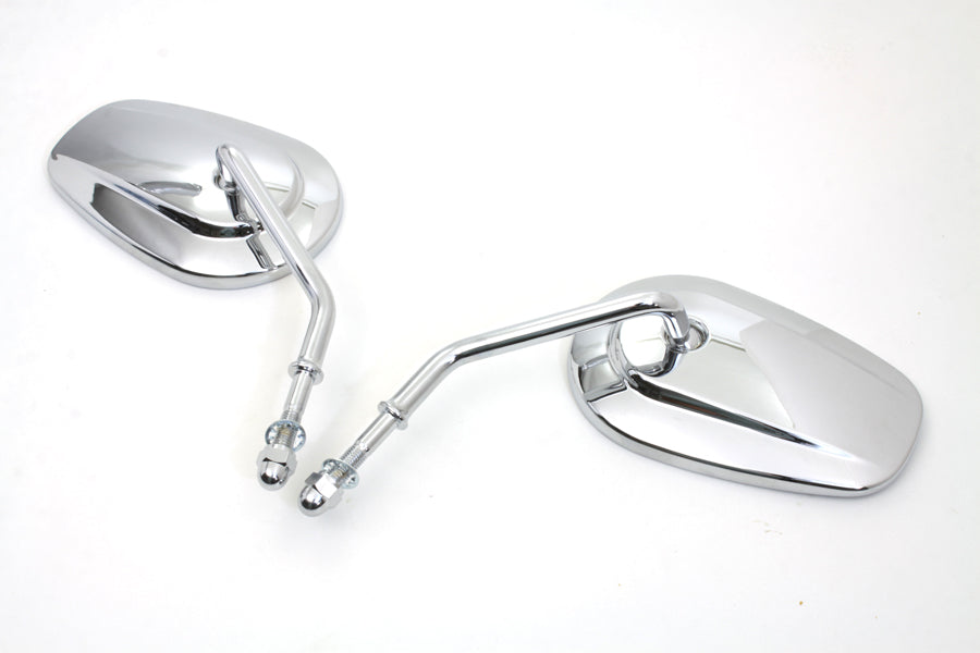 Chrome Taper Convex Mirror Set