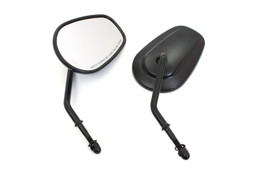 Black Taper Convex Mirror Set