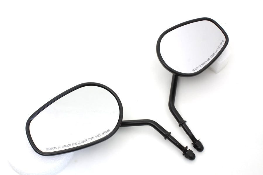 Black Taper Convex Mirror Set