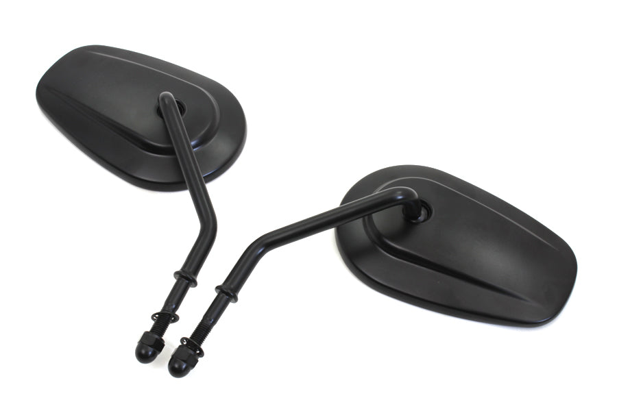 Black Taper Convex Mirror Set