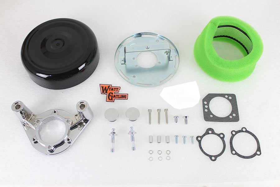 8 Air Cleaner Kit Black