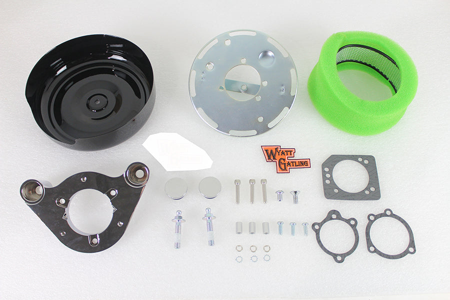 8 Air Cleaner Kit Black