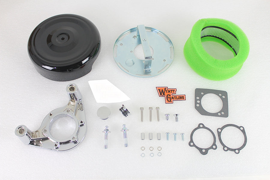8 Air Cleaner Kit Black