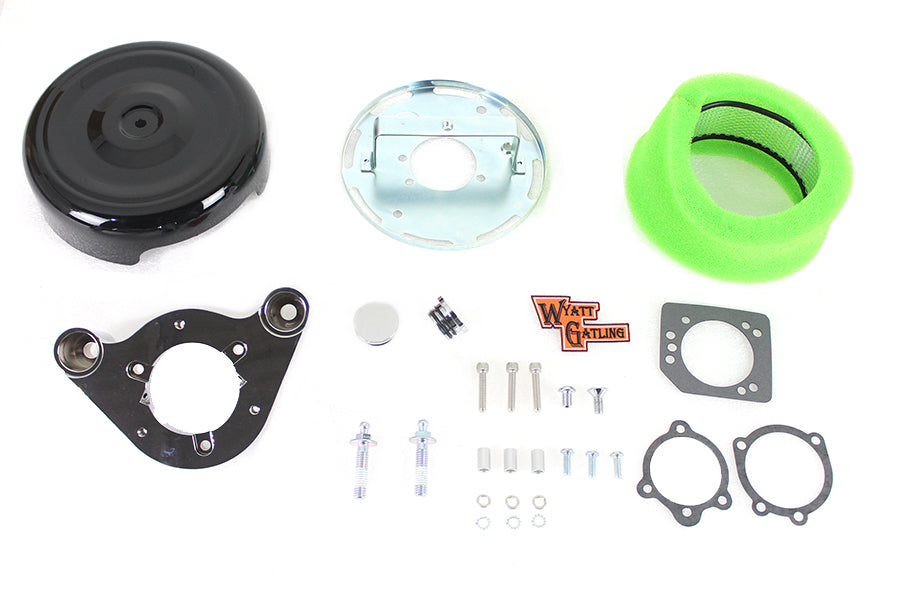 8 Air Cleaner Kit Black