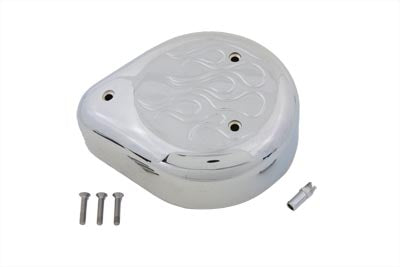 Chrome Flame Tear Drop Air Cleaner