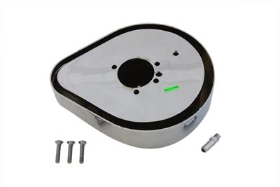 Chrome Flame Tear Drop Air Cleaner