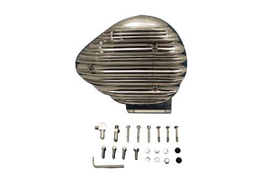 Chrome Finned Tear Drop Air Cleaner Assembly